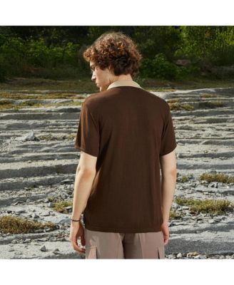 Men's Block-Knit Slim-Fit Shirt