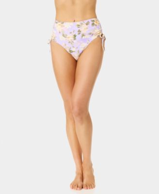 Women's Blooming Garden Tunneled High-Waist Swim Bottoms