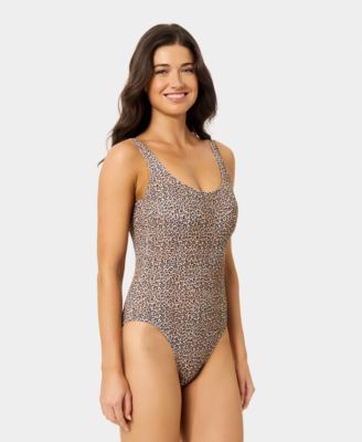 Women's Wild Cat Print One-Piece Swimsuit