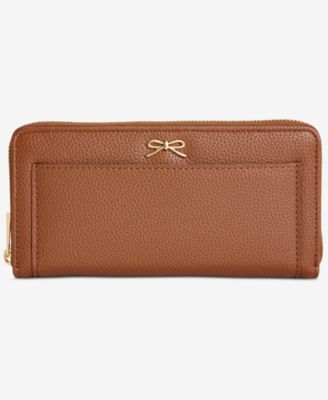 Angii Solid Zip-Around Wallet