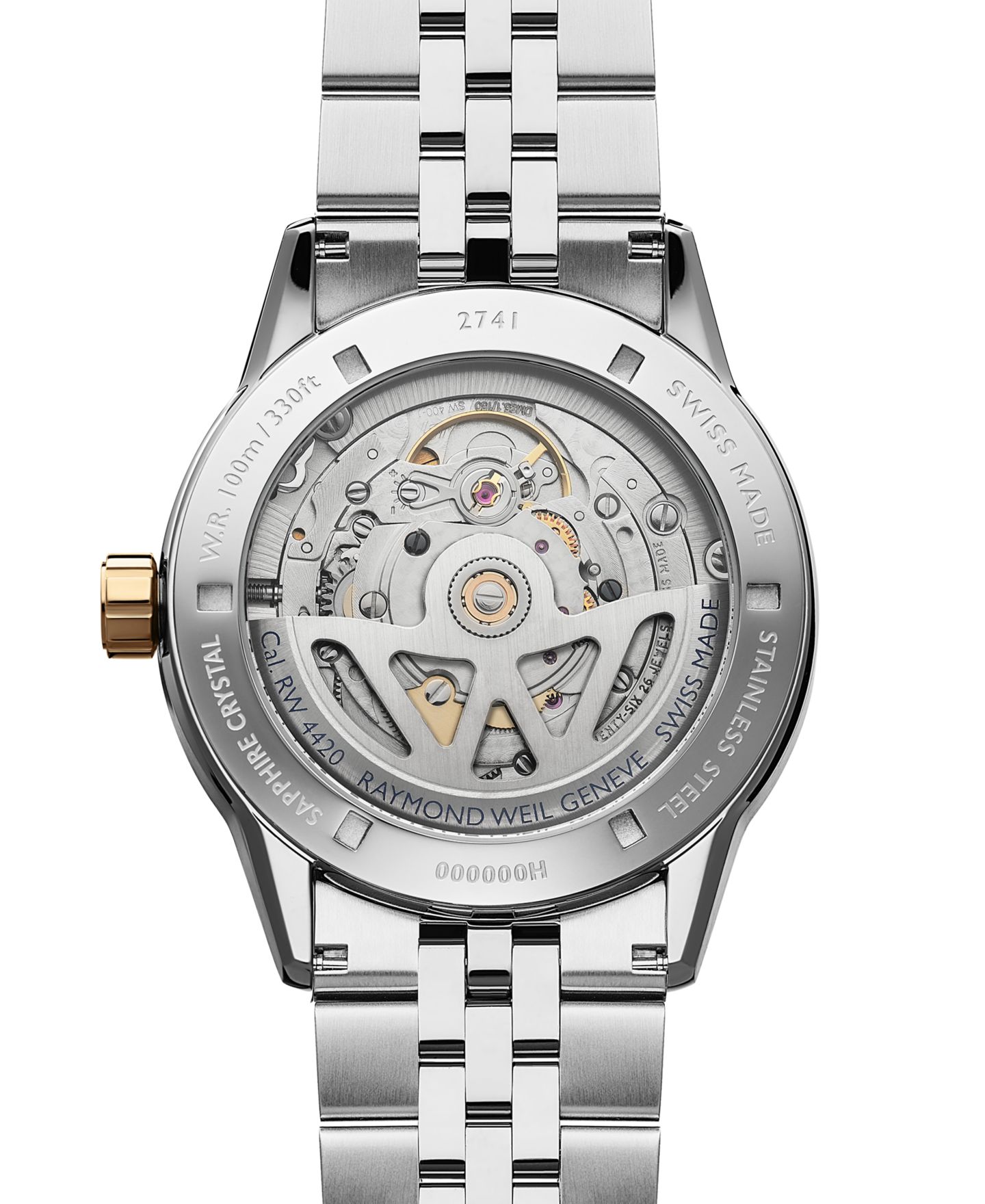 Мужские часы Raymond Weil Freelancer Yellow Gold Stainless Steel Watch, 40mm 2741-STP-64001 — фото 3