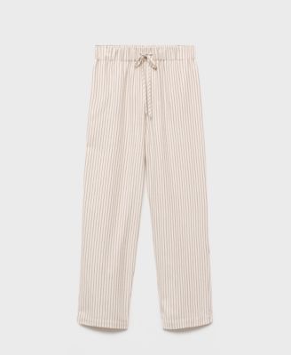 Women's Woven Striped Flannel Pants