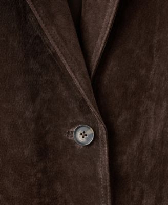 Women's Straight Suede Blazer