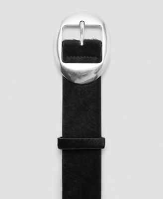 Women's Leather Fur Belt