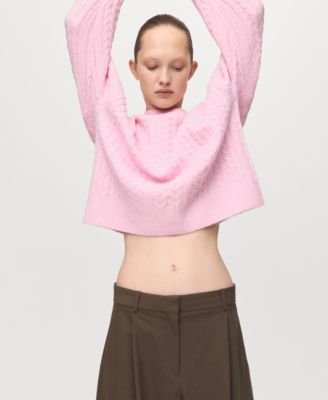 Women's Braided Knitted Sweater