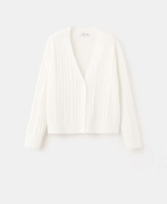 Women's Knitted Braided Cardigan Sweater