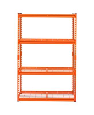 4-Tier Storage Shelves, 2400-Lb Capacity, 20"D x 40"W x 60"H, Adjustable Heavy-Duty Utility Rack