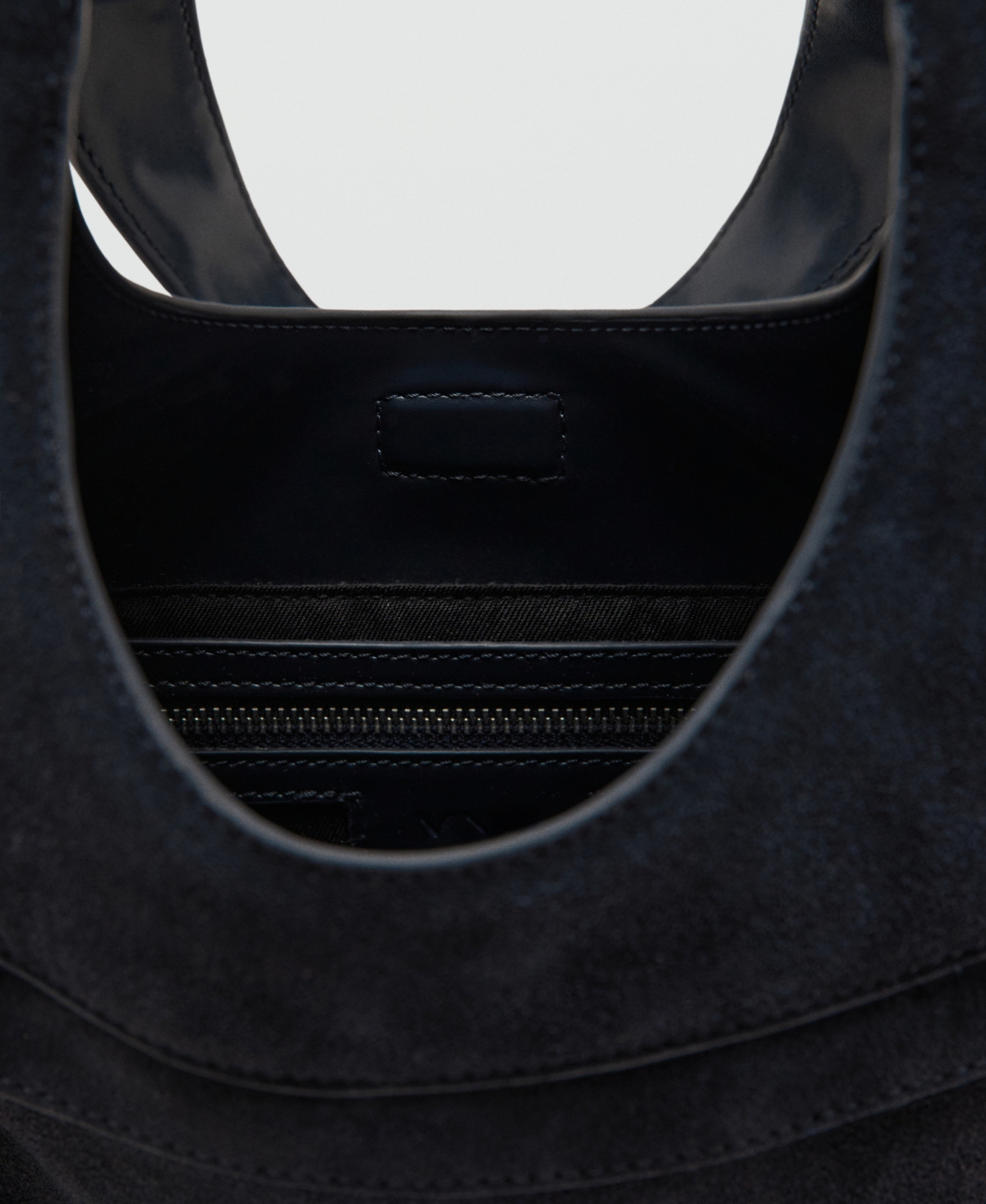 Mango Women's Studded Suede Shoulder Bag