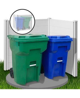 42" x 42" Privacy Screen - Outdoor Vinyl Fence Panel Enclosure for AC / Trash Bins / Pool Equipment - White