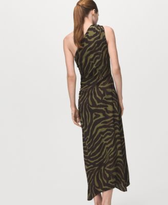 Women's Printed Asymmetrical Dress