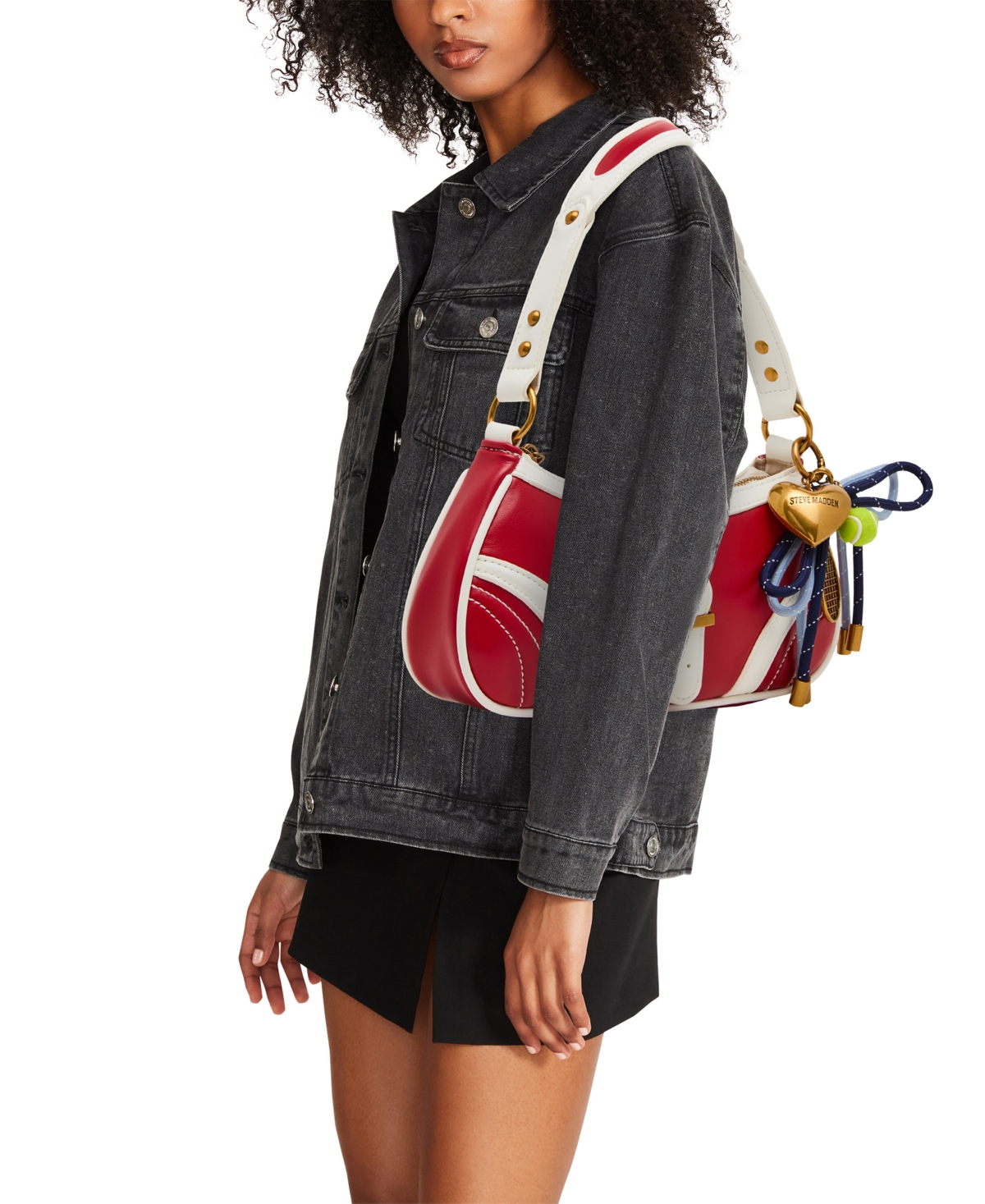 Steve Madden Bveloce Small Shoulder Bag with Charms