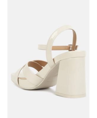 Womens Baxter Criss Cross Block Sandals