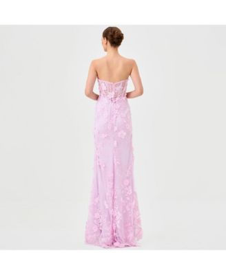 Women's Teri 3D Floral Gown