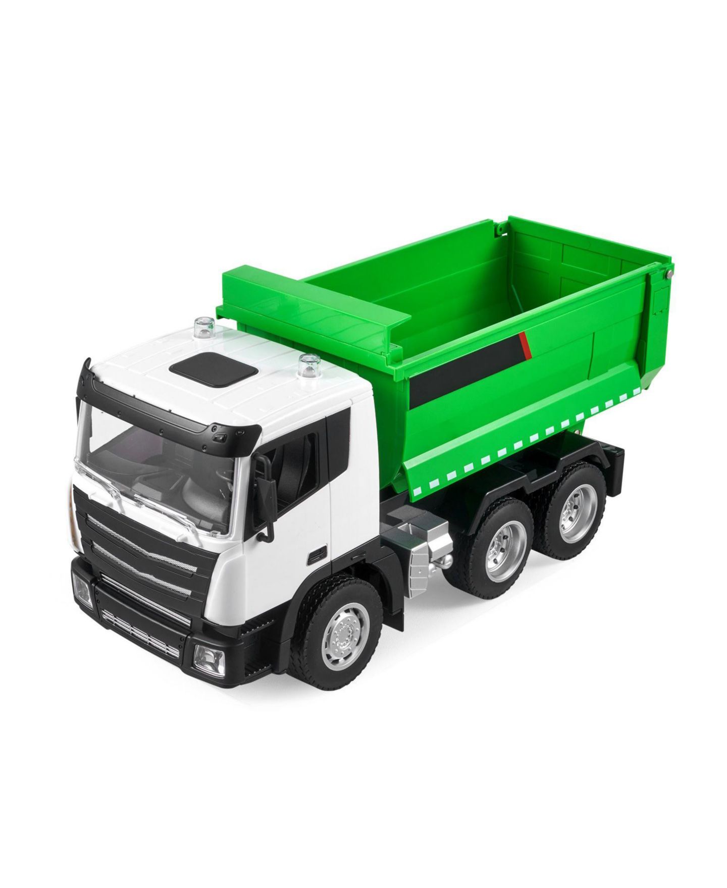 Детская игрушка Slickblue 1:18 Scale 9-Channel Remote Control Dump Truck, цвет: Зелёный / Белый — фото 9