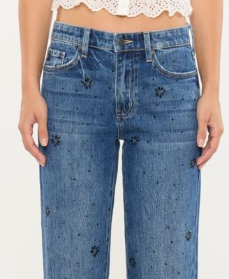 Women's High Rise Straight Jeans