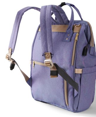 Embroidered Backpack Diaper Bag Large Travel Backpack