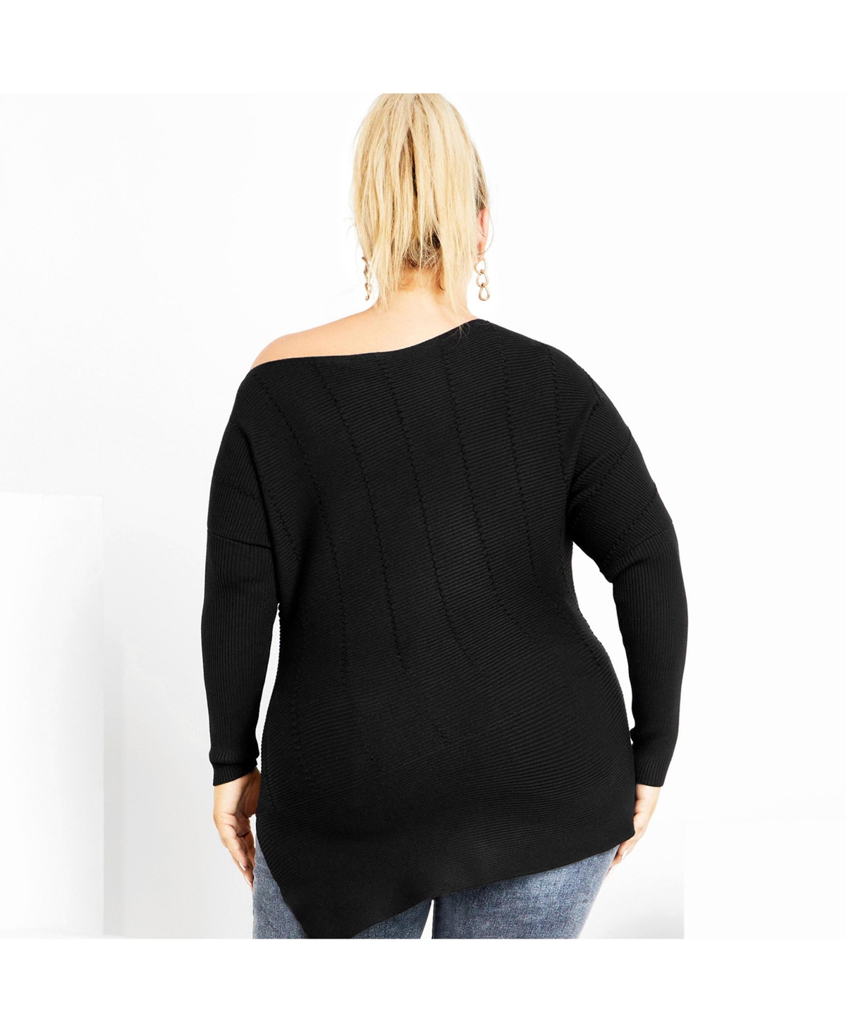 City Chic Plus Lean Sweater