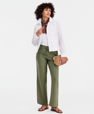 Charter Club Women's 100% Linen Jacket, Created for Macy's
