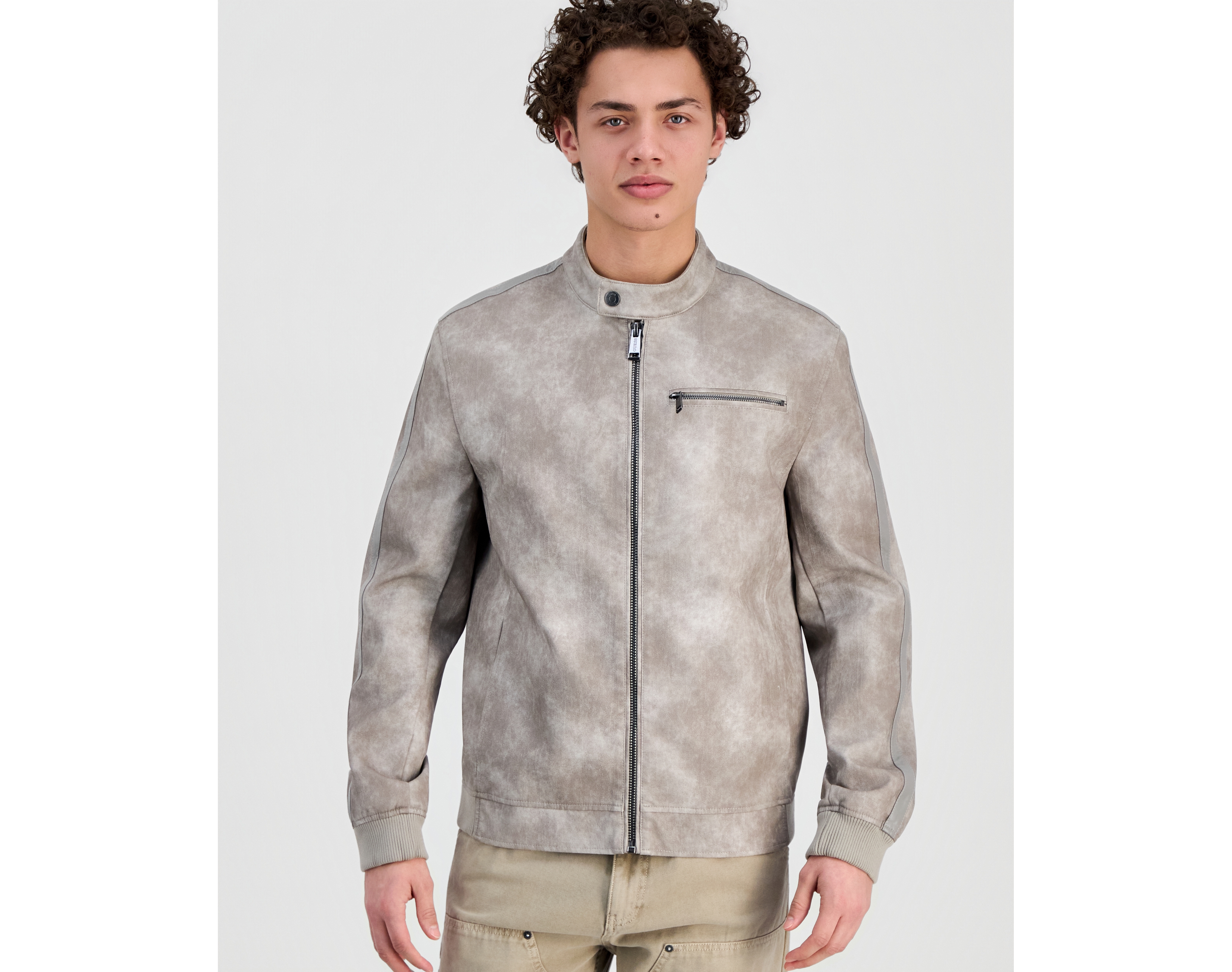 Guess Men's Justin Faux-Leather Jacket