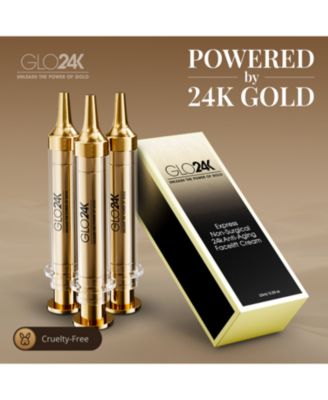 Instant Facelift Cream with 24k Gold, Hyaluronic Acid, Peptides, and Vitamins.  Pack of 3.