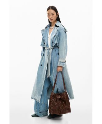 Women's Medium braided drawstring backpack