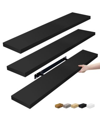 3-Pack 35-Inch Floating Wall Shelves