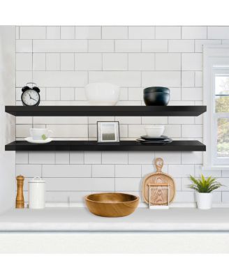 2-Pack 55" Wall Mounted Floating Shelves for Any Room