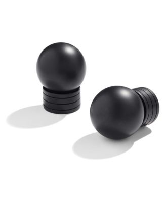 TOWN & COUNTRY LUXE Modern Sphere Single Curtain Rod and Finial Set, Adjustable Length 36”-72”