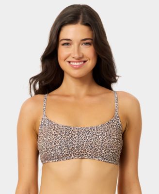 Women's Solid Scoop Neck Swim Bralette