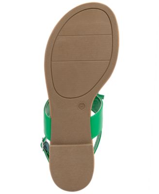 Women's Buckle Round Toe Flat Sandals