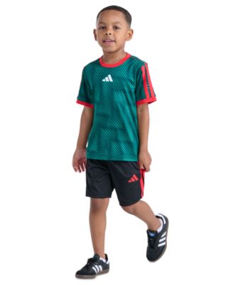 Boys' 2T-7 Printed T-Shirt and Shorts, 2-Piece Set