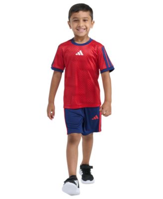 Boys' 2T-7 Printed T-Shirt and Shorts, 2-Piece Set