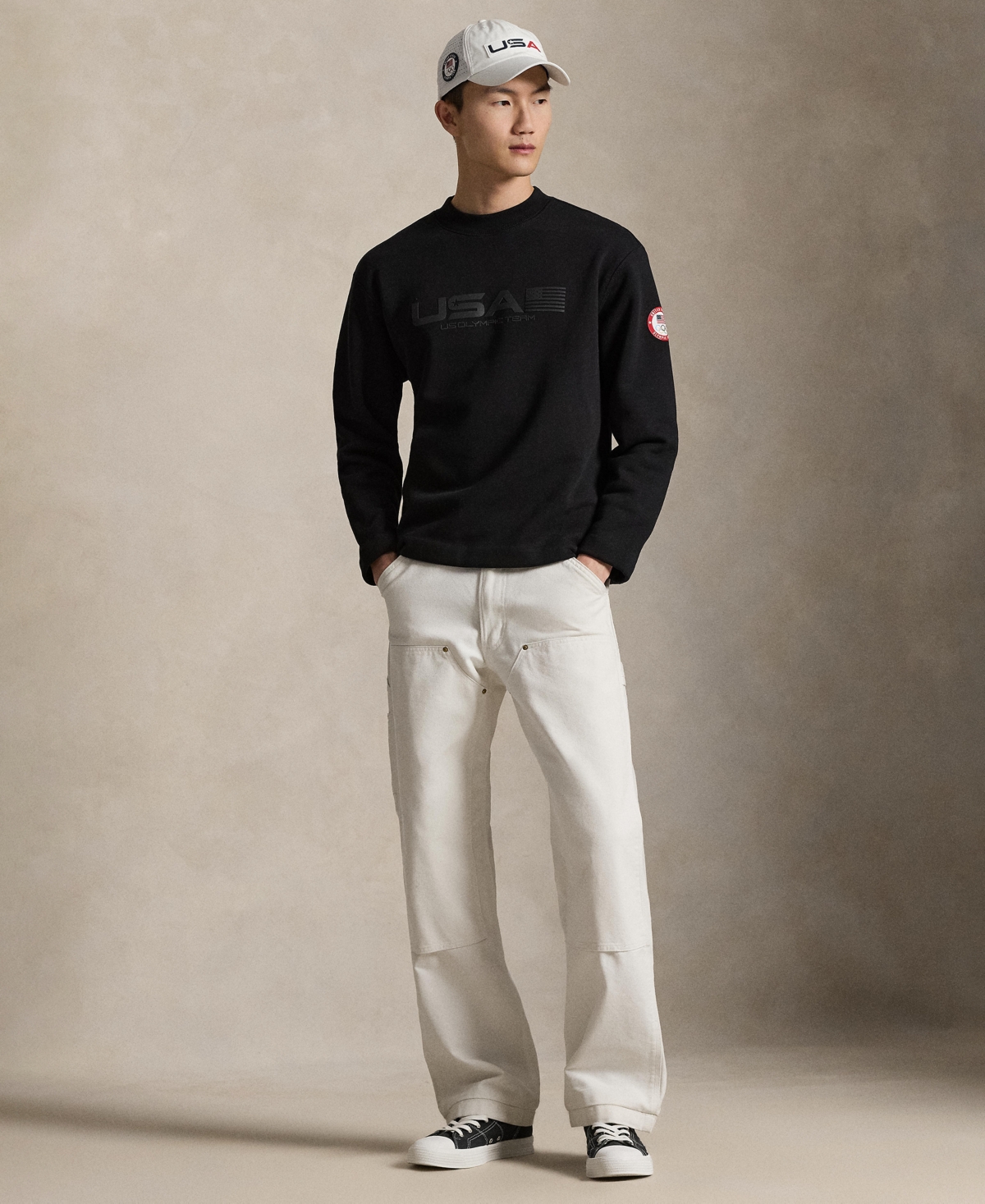 Polo Ralph Lauren Men's Team Usa Mock Neck Sweatshirt