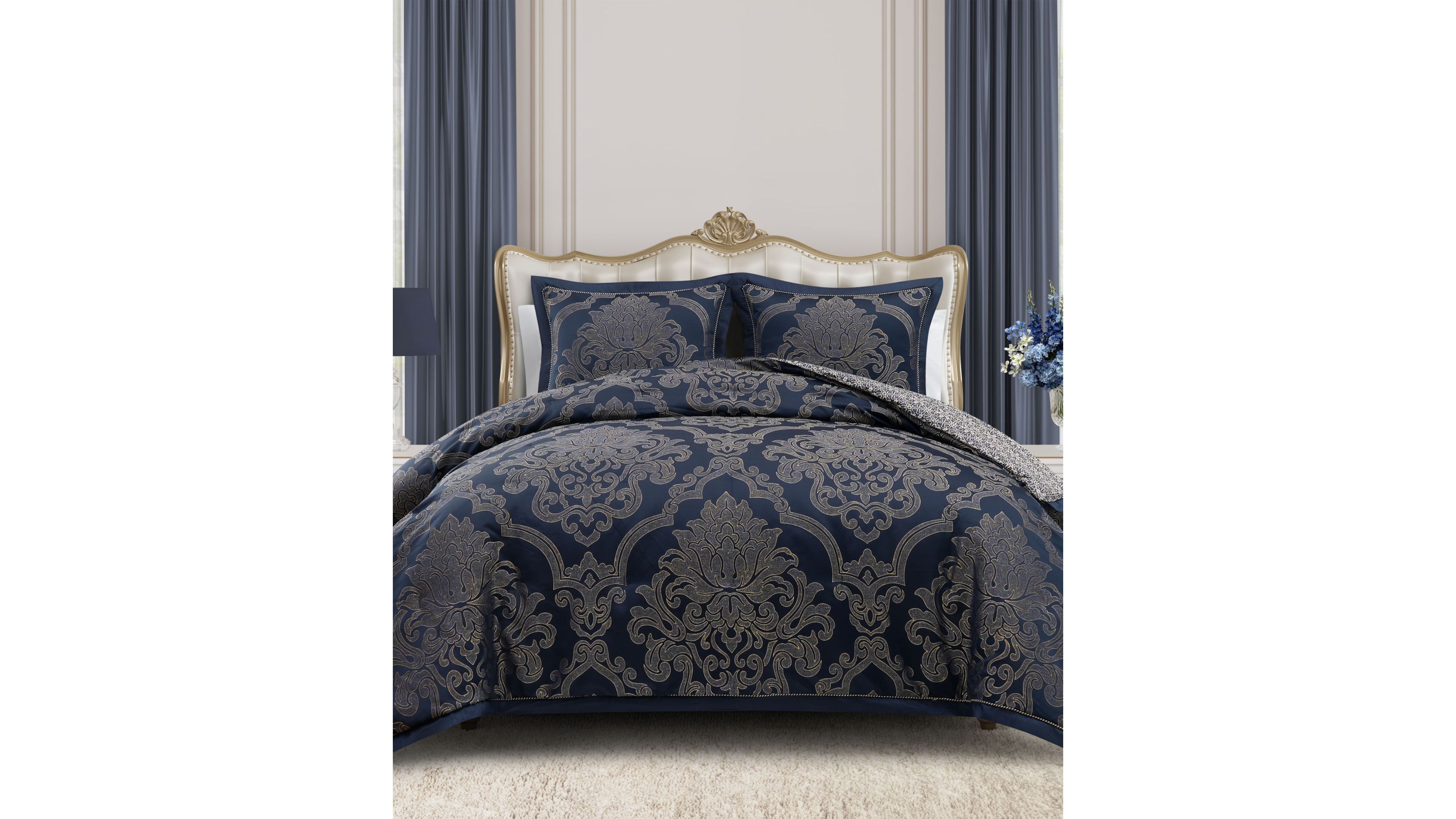 Waterford Vaughn Luxurious 3-Pc. Comforter Set, King