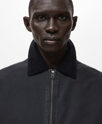 Men's Corduroy Collar Quilted Jacket