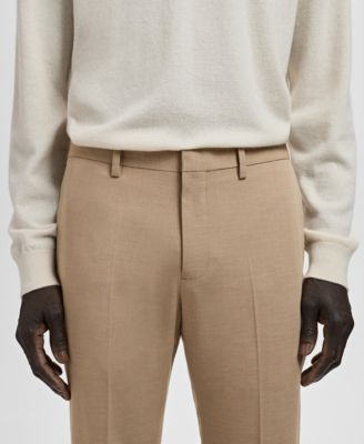 Men's Stretch Fabric Super Slim-Fit Suit Pants