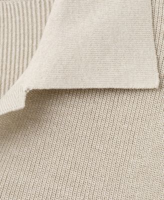 Men's Structured Cotton Knitted Polo Shirt