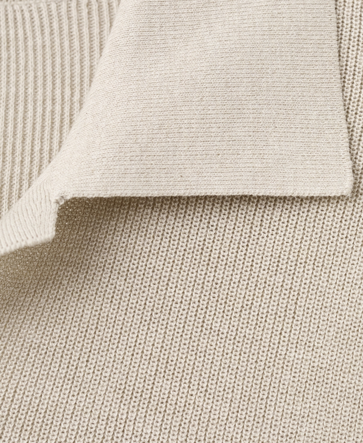 Mango Men's Structured Cotton Knitted Polo Shirt