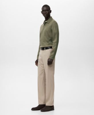 Men's Regular-Fit Knitted Polo Sweater