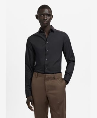 Men's Slim Fit Cotton Dress Shirt