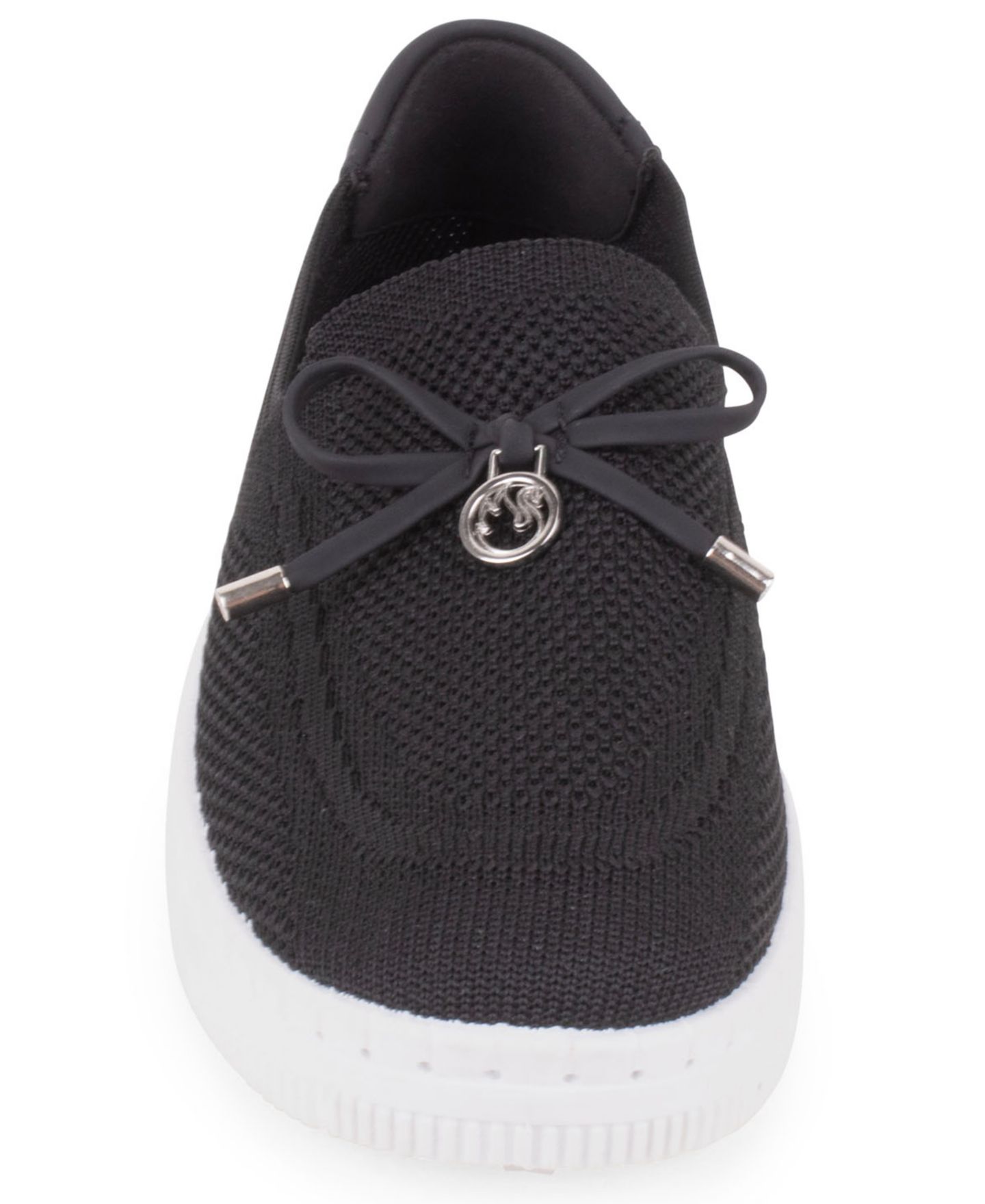 Женские кроссовки Gloria Vanderbilt Annette Slip-On, цвет: Чёрный / Белый — фото 6