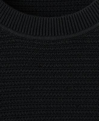 Men's Cotton Braided Sweater