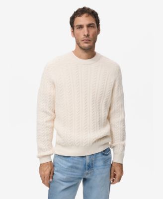 Men's Braided Knitted Sweater