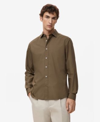 Men's Regular-Fit Cotton Shirt