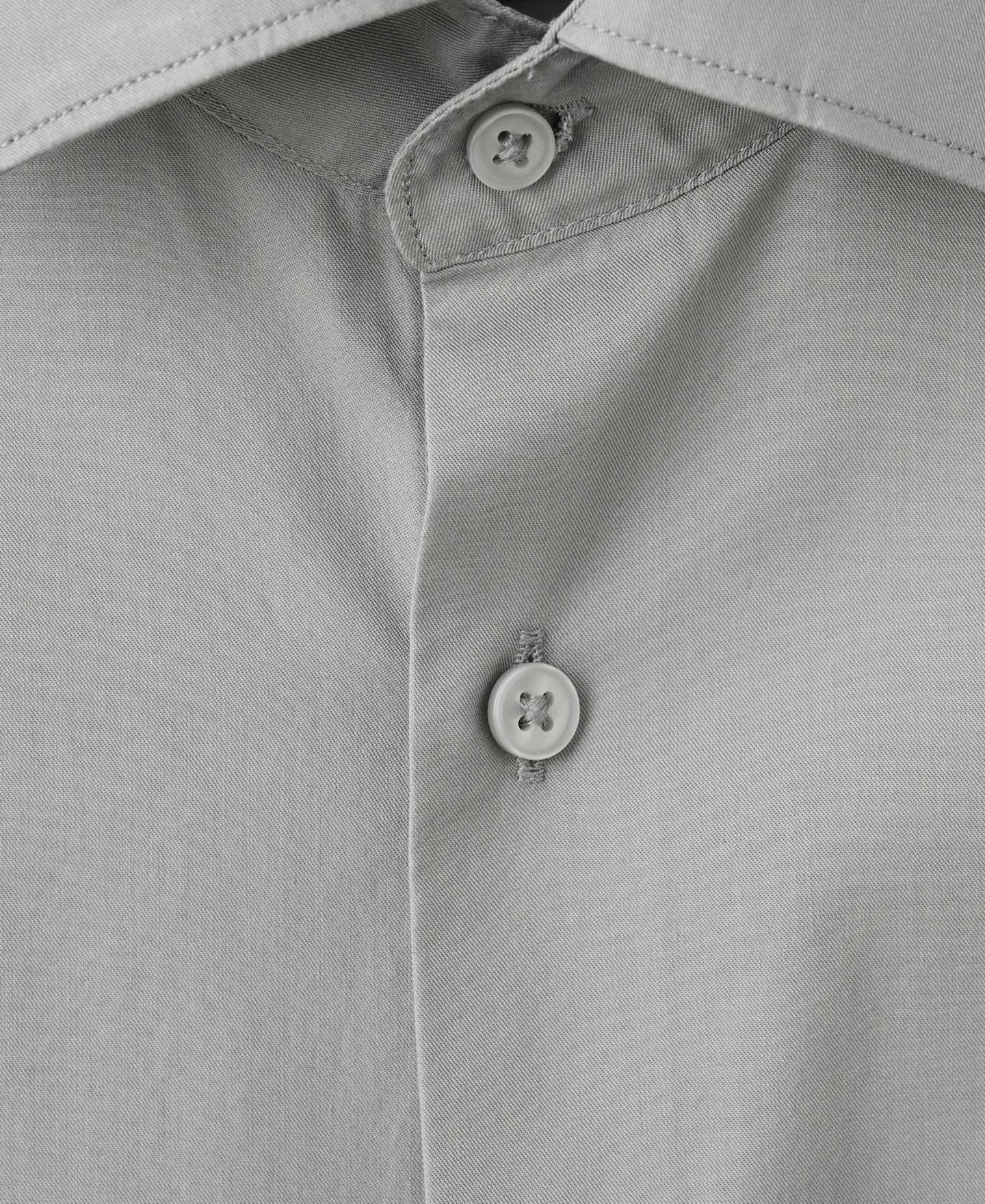 Мужская рубашка Mango Slim-Fit Lyocell Cotton, цвет: Серый — фото 5