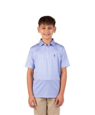 Boys Mini Mosaic Performance Polo Shirts