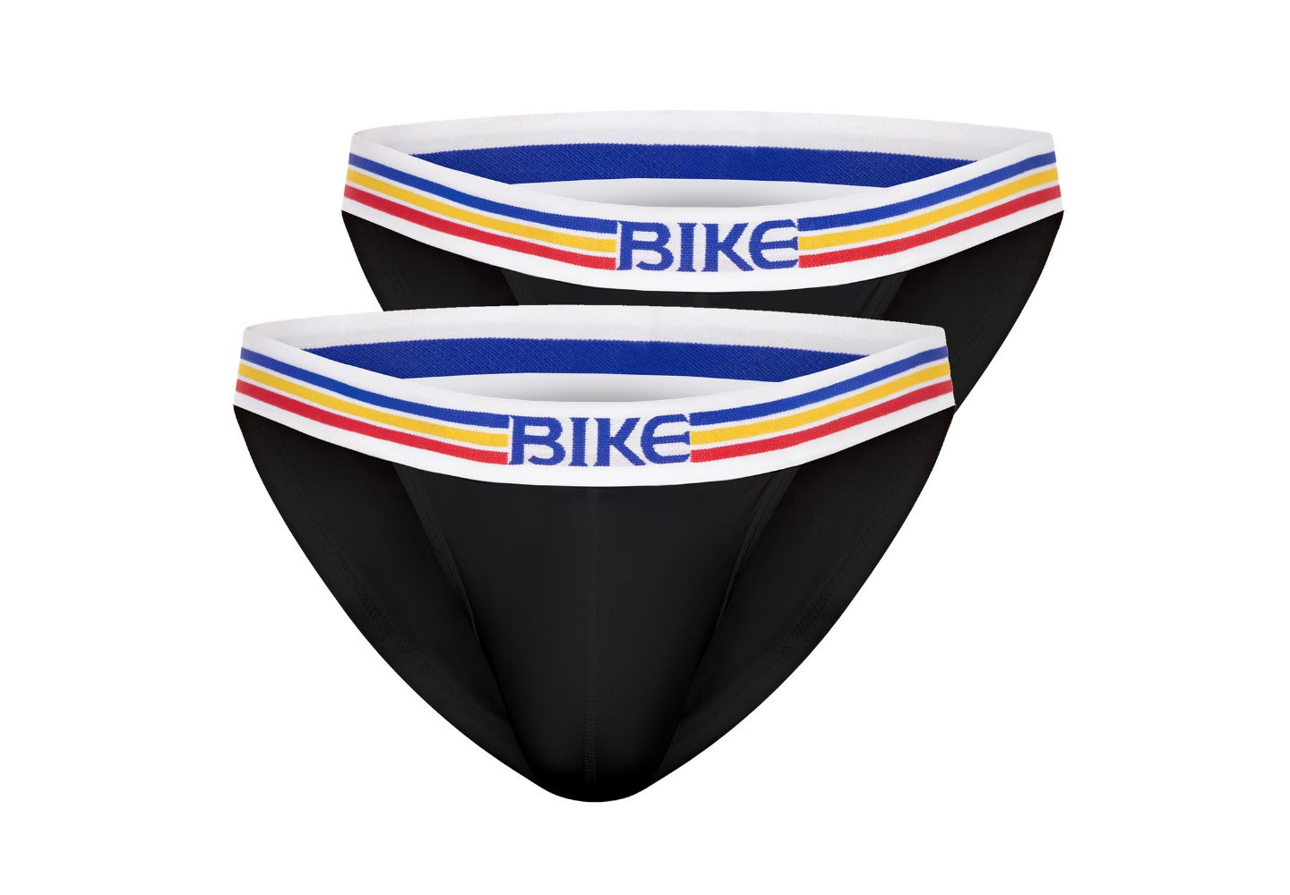 Трусы-брифы Jock для мужчин, хлопок-стрейч — BIKE Athletic, цвет: Чёрный — фото 2