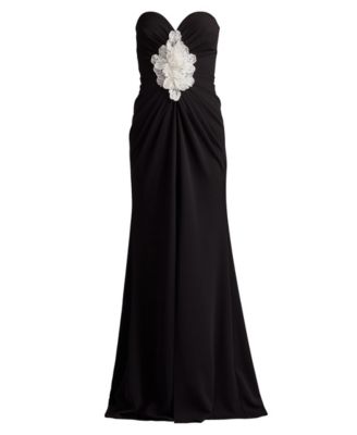 Women's Sirota Center-Front Ruffle Gown