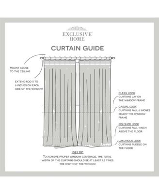 Hawkins Sheer, Ring Top Curtain Panels (Set of 2)
