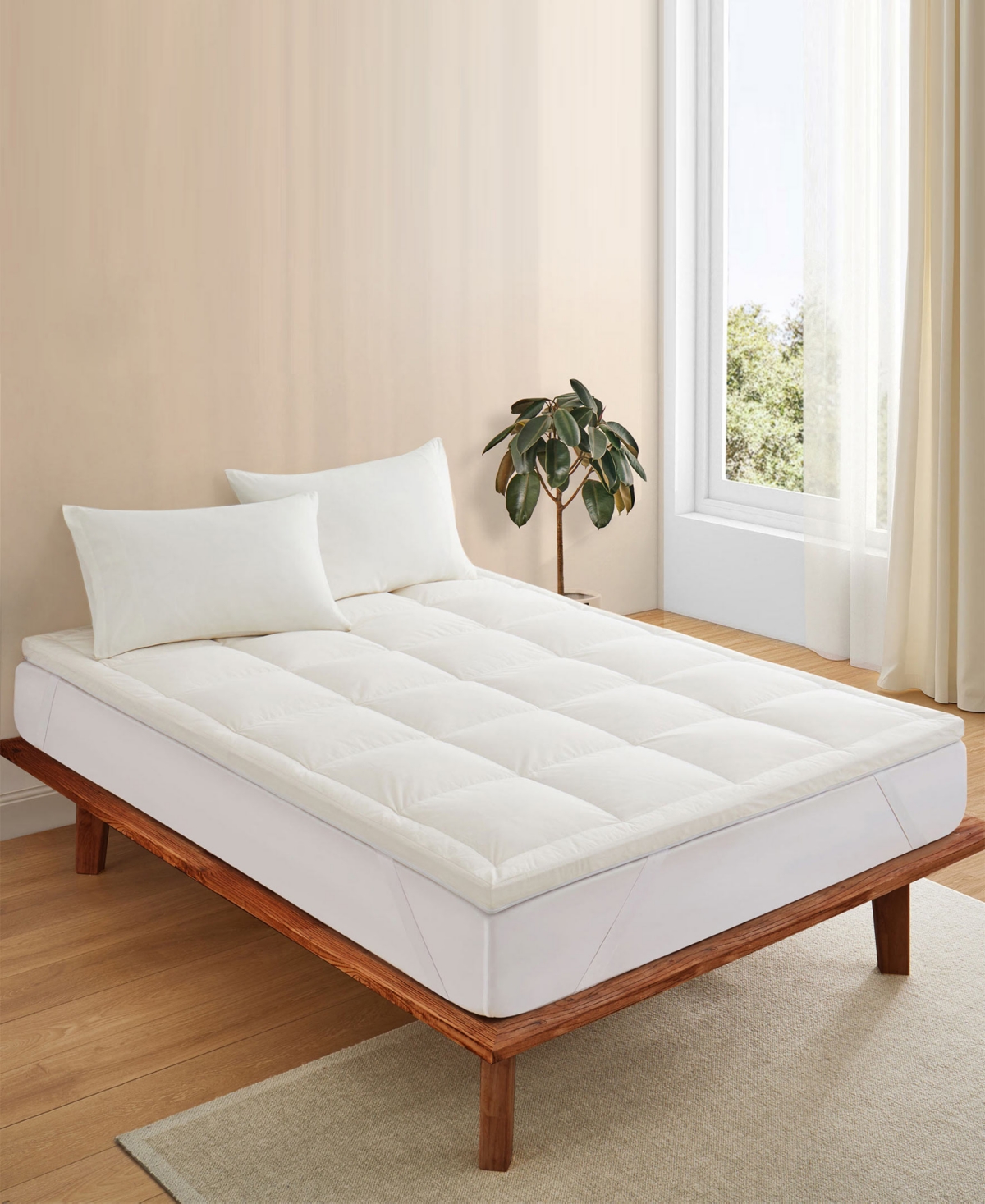 Unikome Down Feather Memory Foam Mattress Topper
